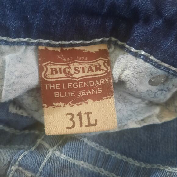 Big Star Womens Liv Bootcut Low Rise Embellished Pocket Jeans Size 31L - Picture 4 of 7